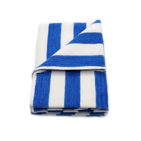 Rifz GOC Cotton Vat Dyed Blue Stripes Pool Towel, Blue, 3PK GOCB30701503